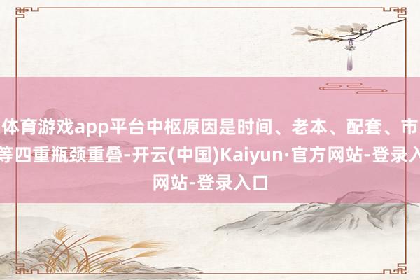 体育游戏app平台中枢原因是时间、老本、配套、市集等四重瓶颈重叠-开云(中国)Kaiyun·官方网站-登录入口
